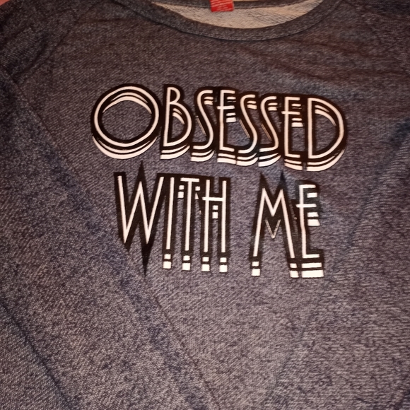 💕5 for 25$ XS Obsessed With Me Dark Gray Long Sleeve Shirt - Picture 2 of 5